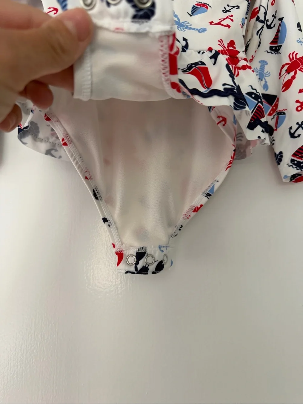 Baby girl Patriotic Red, white and blue swim bundle size 6-12m